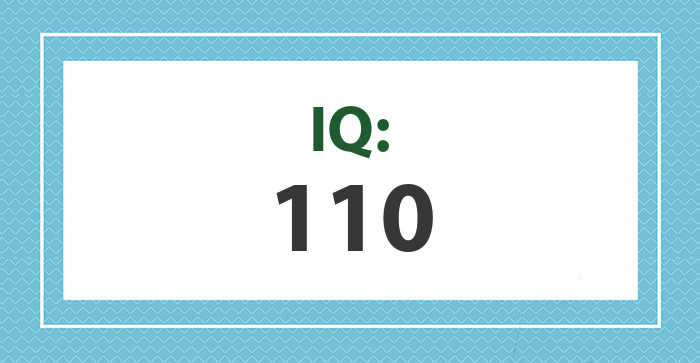 ไอคิวของคุณคือ: 110